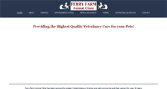 Desktop Screenshot of ferryfarmvet.com